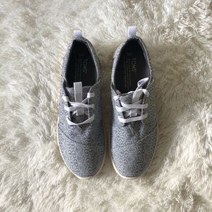 TOMS Del Ray Grey Tribal Shoes